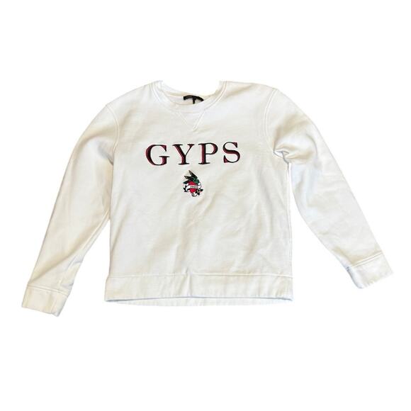 MAJE Embroidered GYPS Sweatshirt/Jumper White Size 1 (Small) - Picture 2 of 7